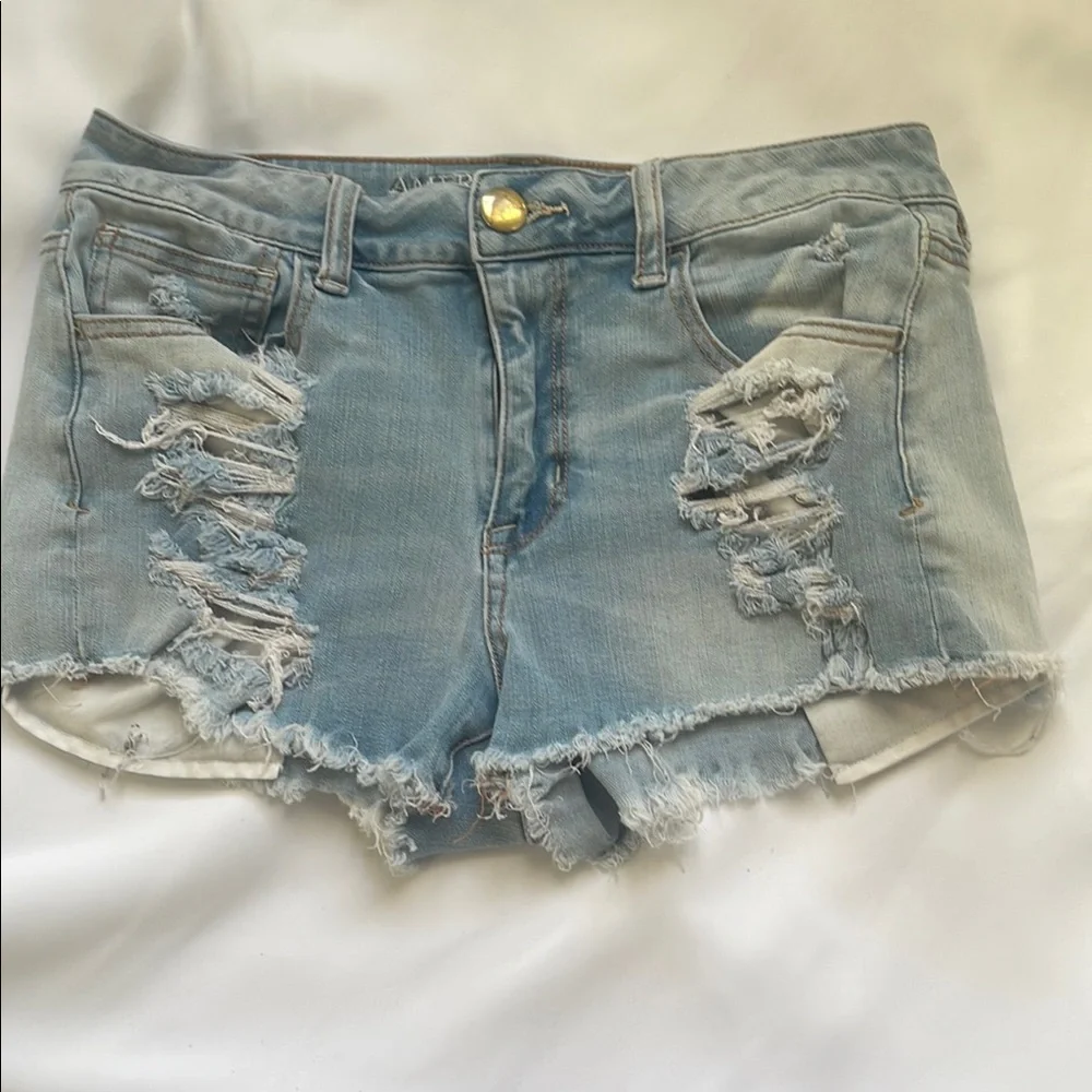 American Eagle Distressed‎ Denim Shorts